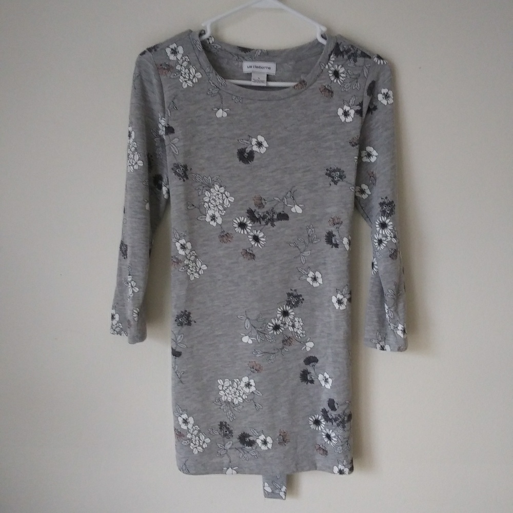 Liz Claiborne Long Sleeve Top with Waist Band